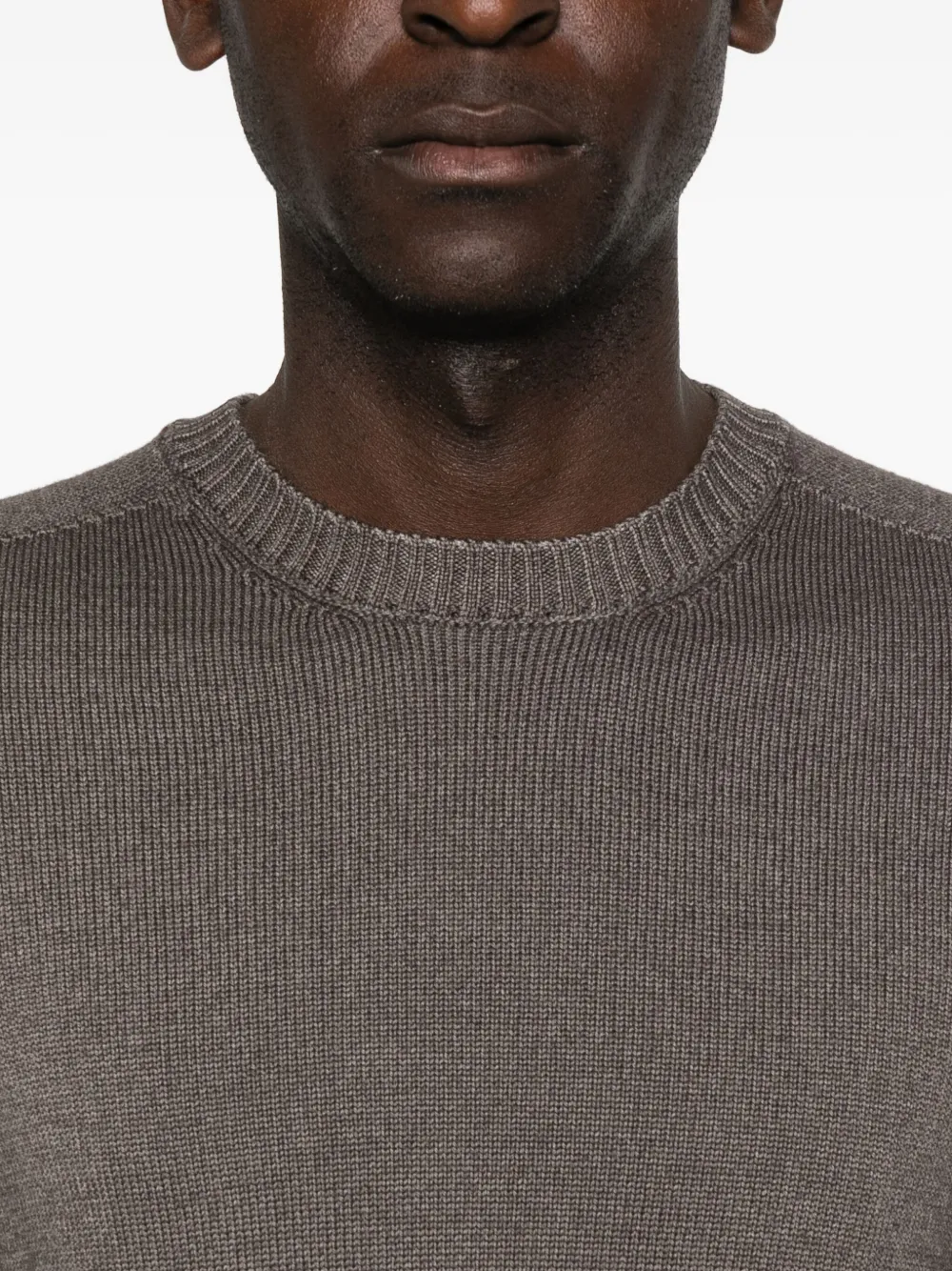 Jeordie's Crew Neck Sweater In Brown