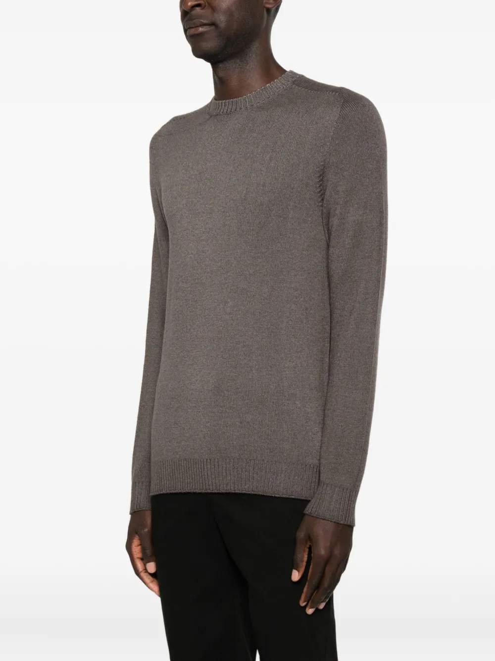 Jeordie's Crew Neck Sweater In Brown