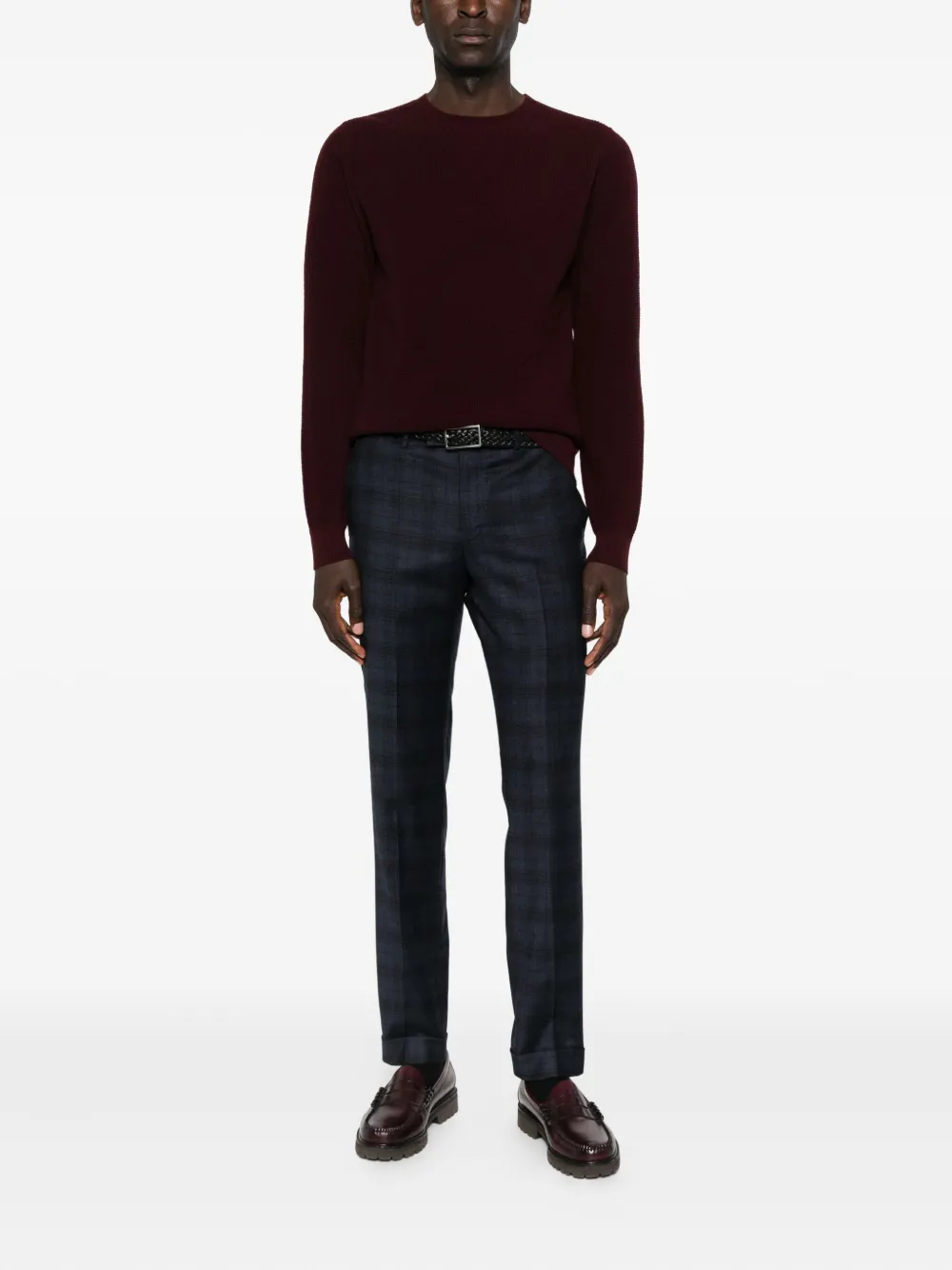 Jeordie's Trui met textuur - Rood