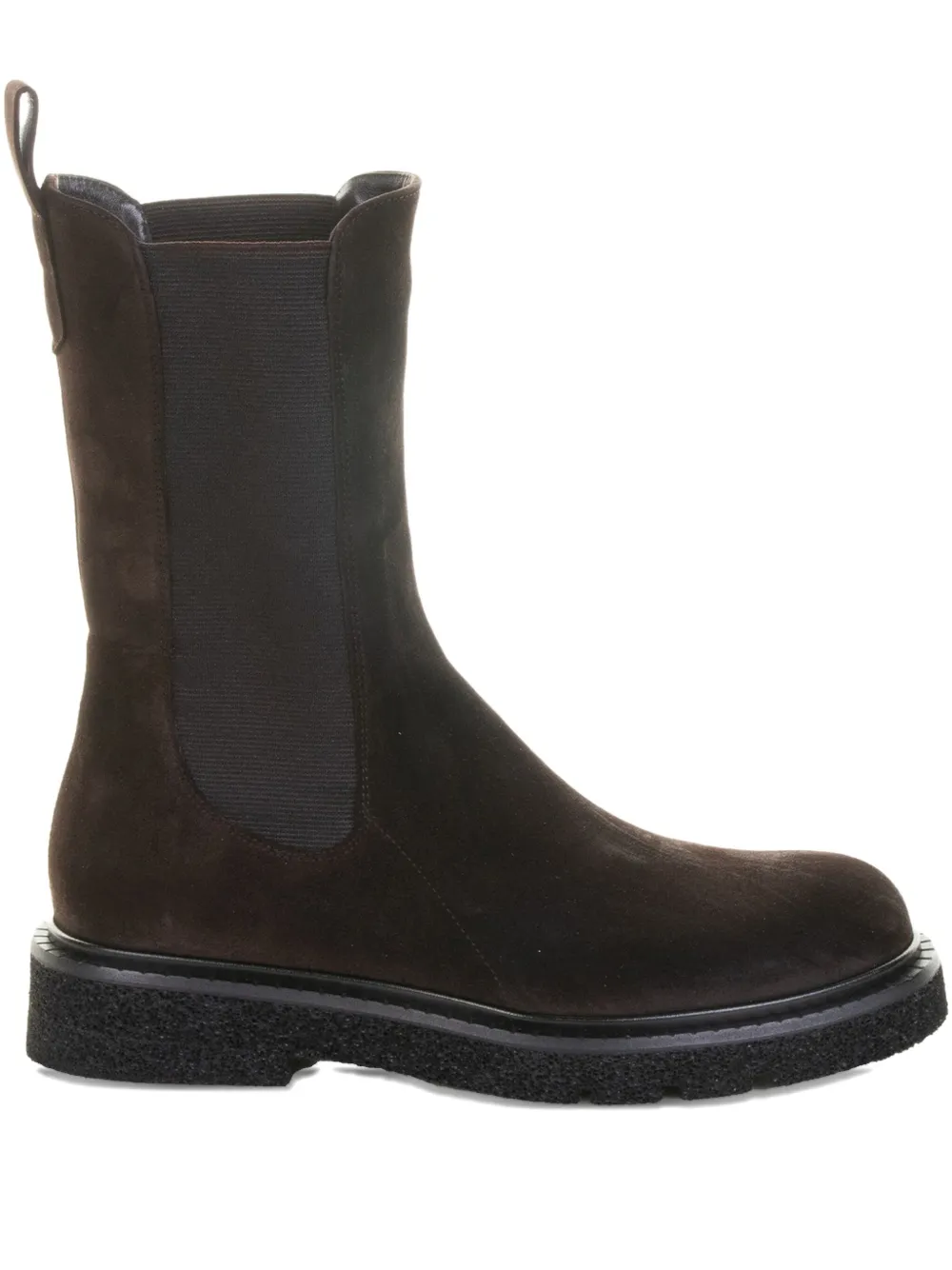 GUGLIELMO ROTTA elastic-panel suede chelsea boots Brown