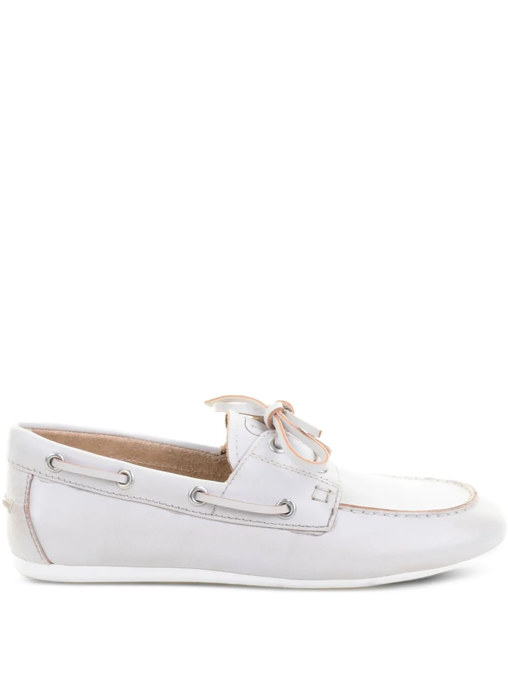 Bibi Lou Tabi leren loafers Wit
