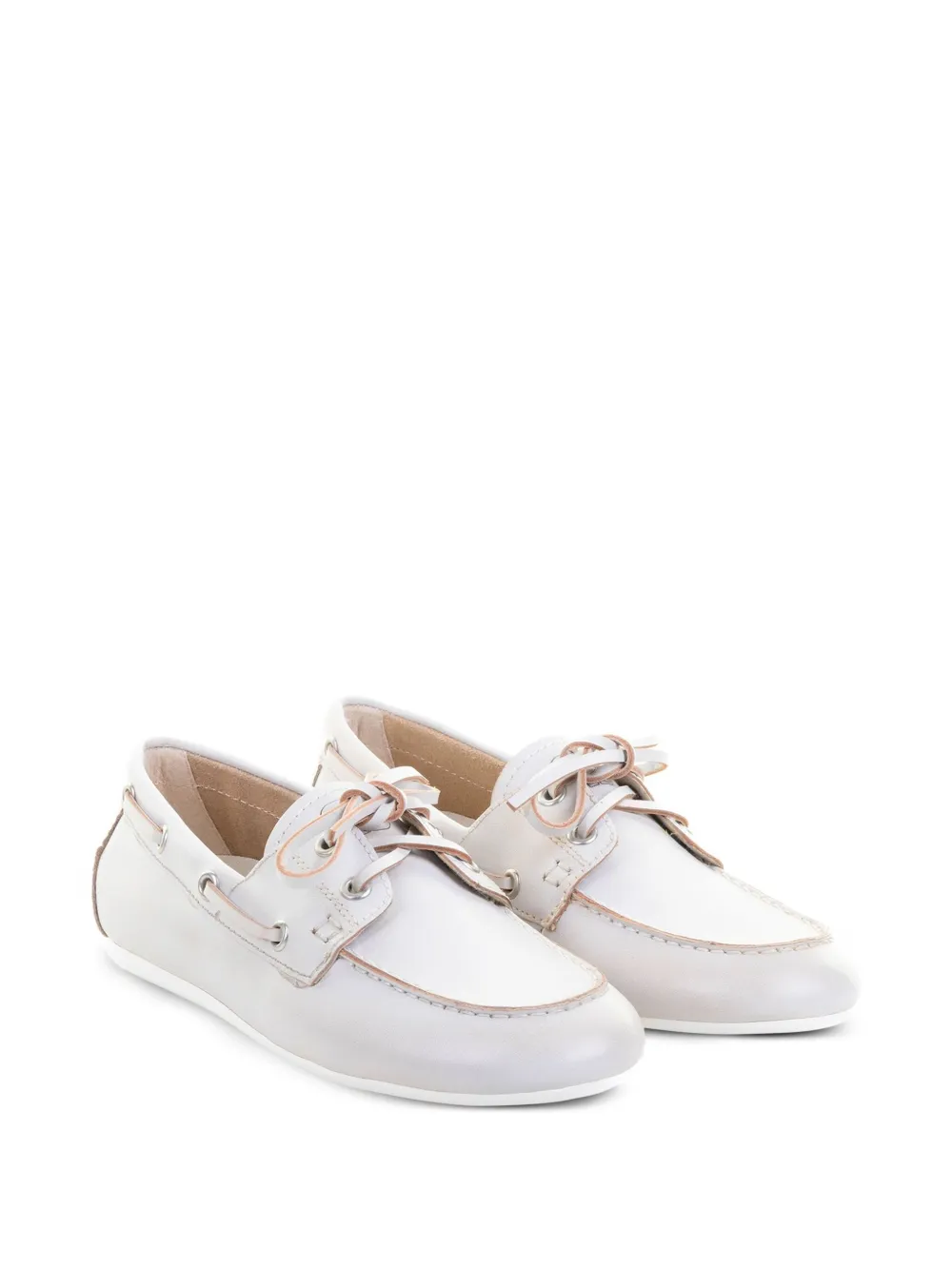 Bibi Lou Tabi leren loafers - Wit