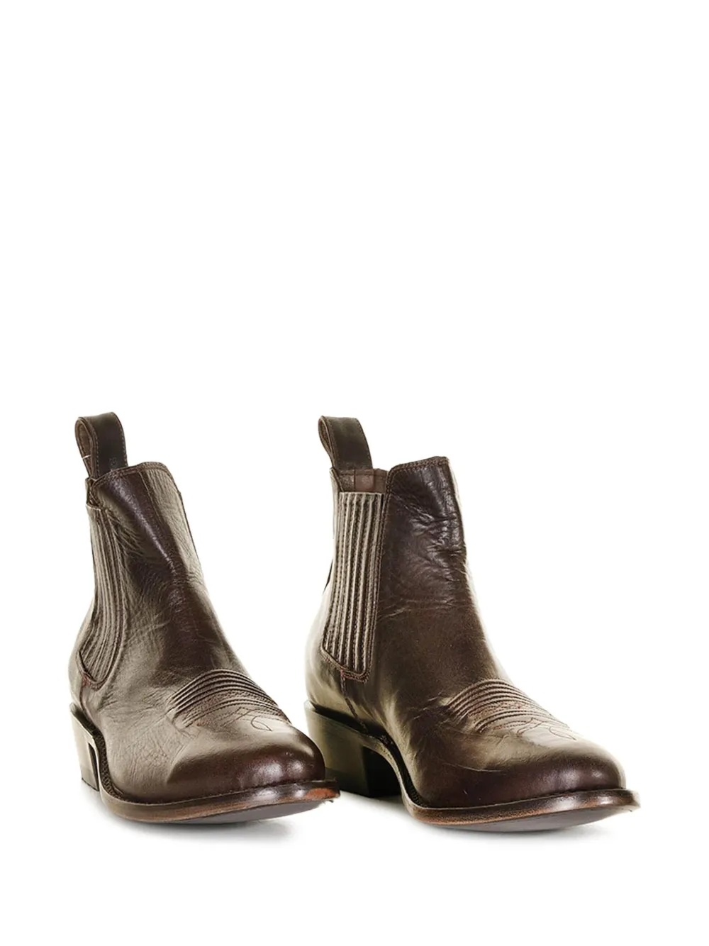 Mexicana Leren enkellaarzen Bruin