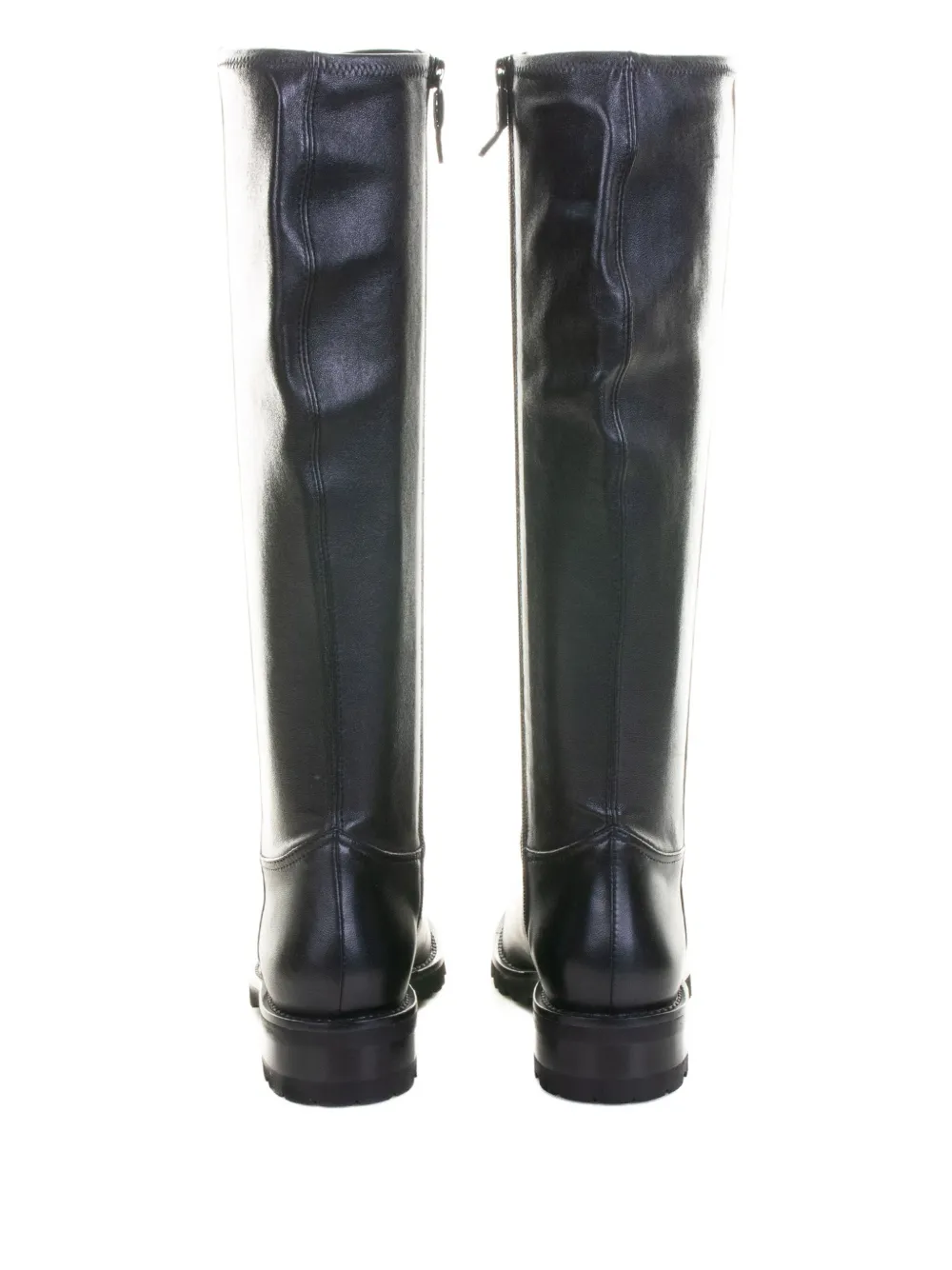 Lorenzo Masiero Leather Knee-high Boots In Black