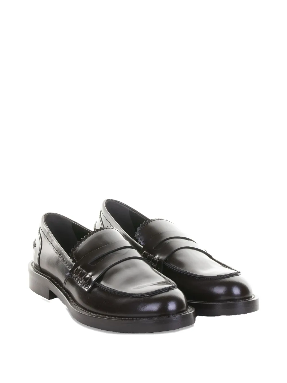 GUGLIELMO ROTTA Pretty Indio leren loafers - Zwart