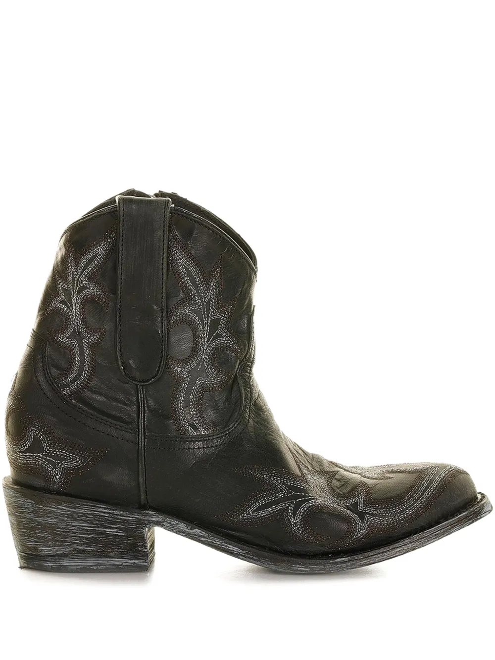 Mexicana 40mm embroidered leather cowboy boots | Black | Image 1