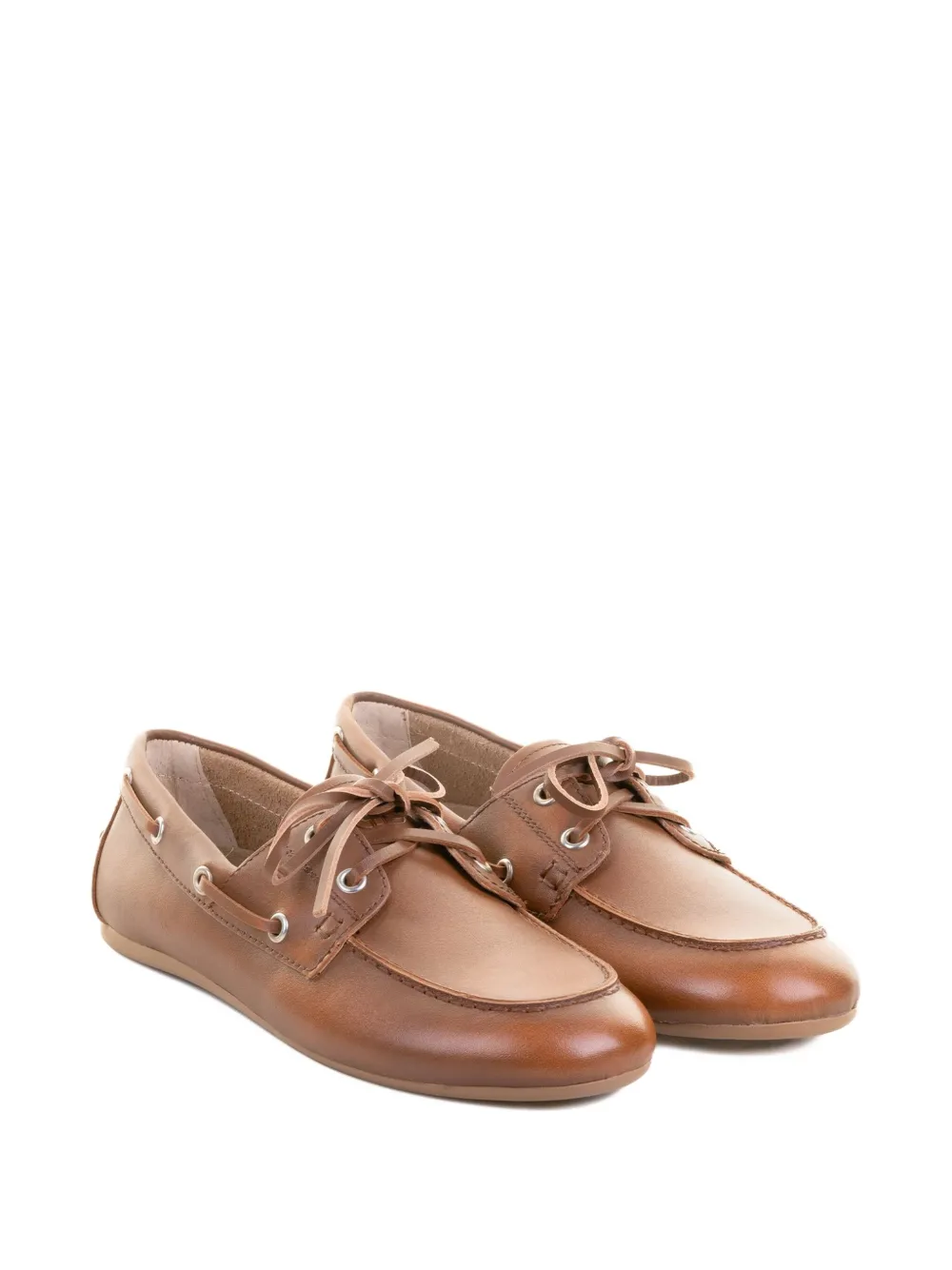Bibi Lou Tabi leren loafers - Bruin