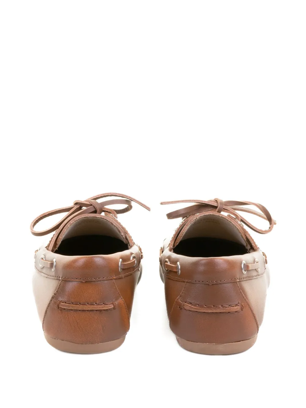 Bibi Lou Tabi leren loafers Bruin