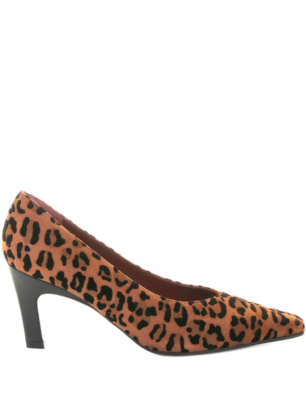 Roberto Festa 70mm leopard-print suede pumps Brown