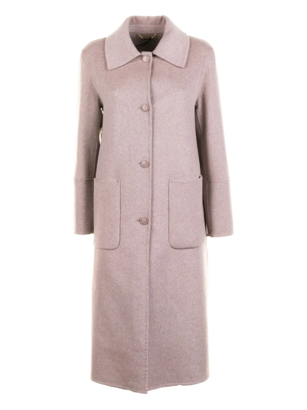 Seventy Patch-pockets Buttoned Single-breasted Coat In Pink