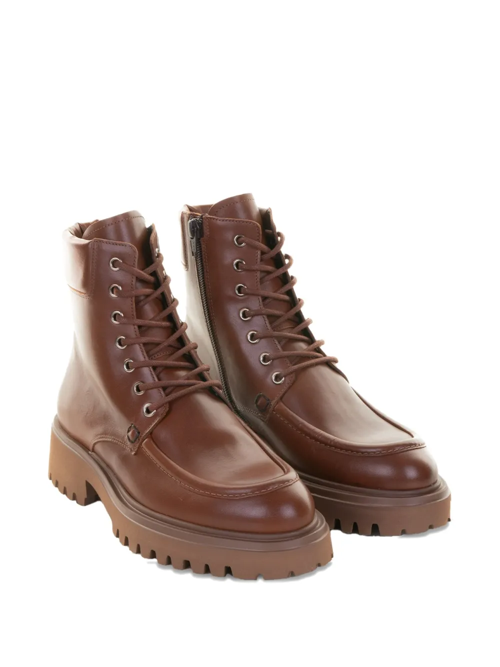 Guglielmo Rotta Winfield Ranch Lace-up Boots In Brown