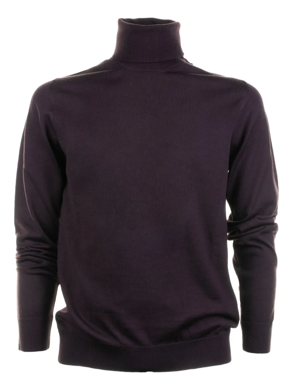 Alpha Studio Turtleneck Long-sleeve Sweater In Brown