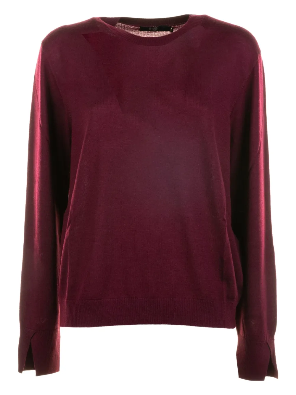 Seventy Split-cuff Crew-neck Sweater In Red