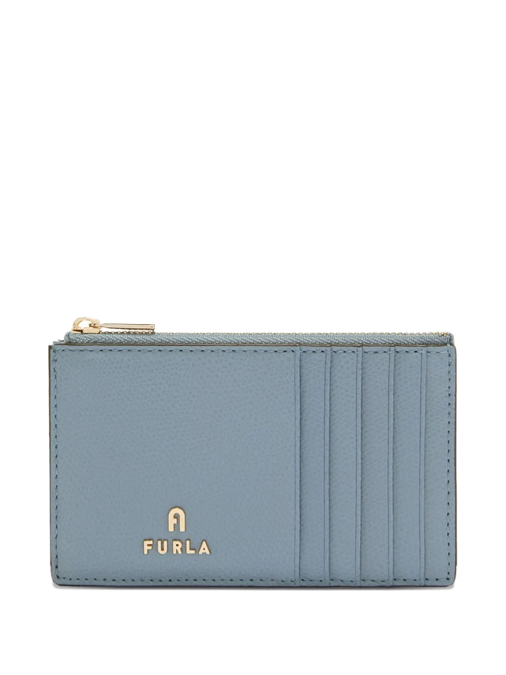 Furla Camelia Zip-fastening Card Holder In Blue