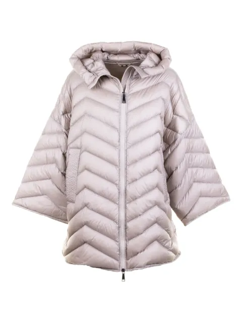 Seventy hooded quilted single-breasted coat