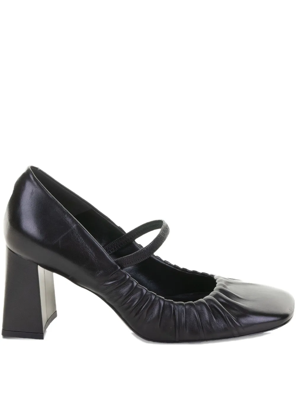 GUGLIELMO ROTTA 70 mm leren pumps met blokhak Zwart