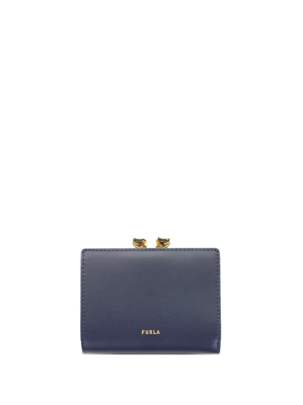 Furla Dots Leather Wallet In Blue