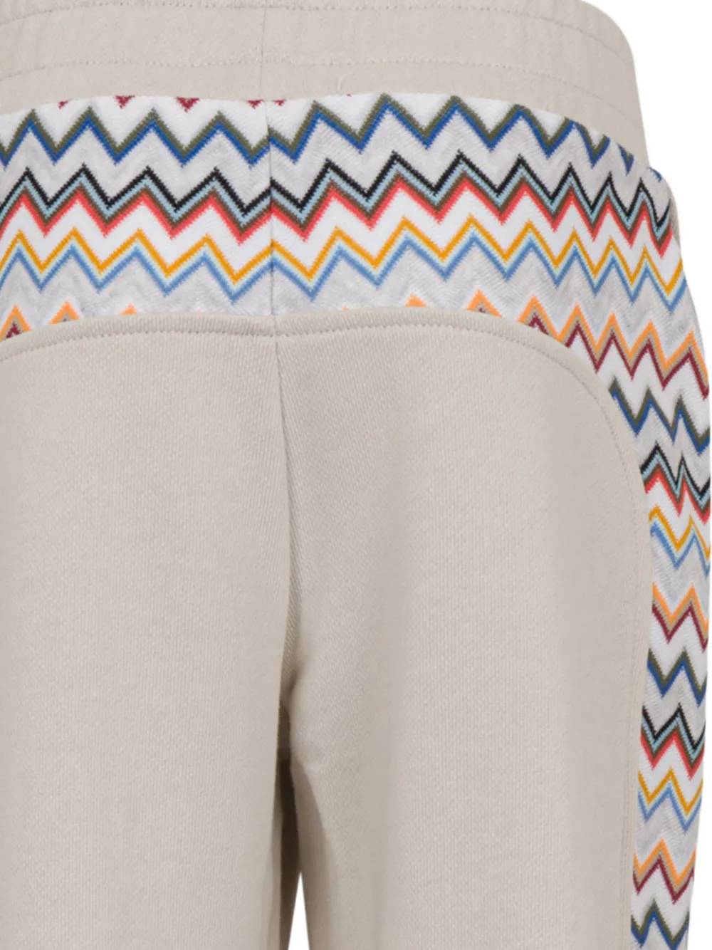  Missoni Kids Zigzag-pattern Cotton Trousers - Neutrals 