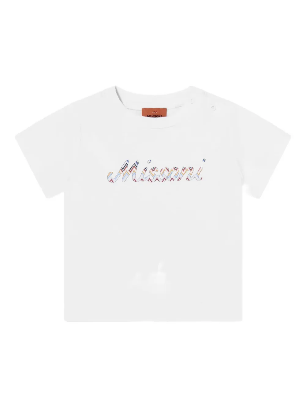 Missoni Kids buttoned graphic top | White | Image 1