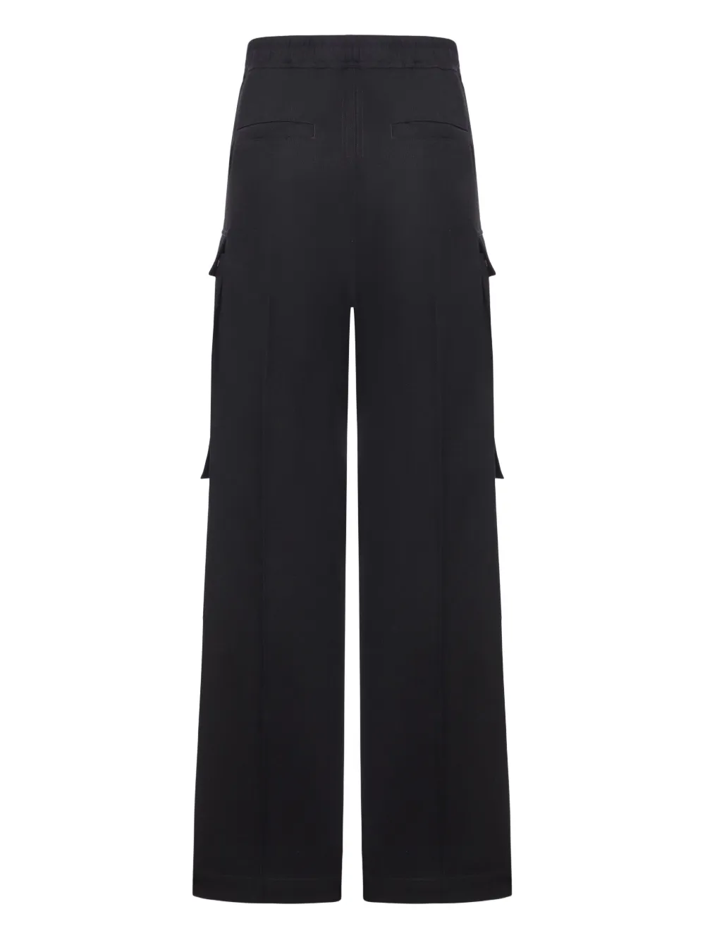 Rick Owens cargo wool trousers - Zwart