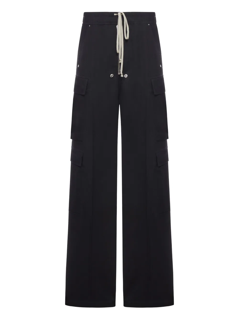 Rick Owens Cargobelas Wool Drill Pants In Black