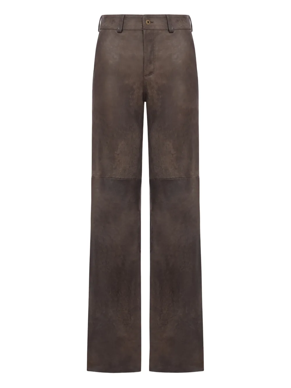 Salvatore Santoro panelled leather trousers | Brown | Image 1