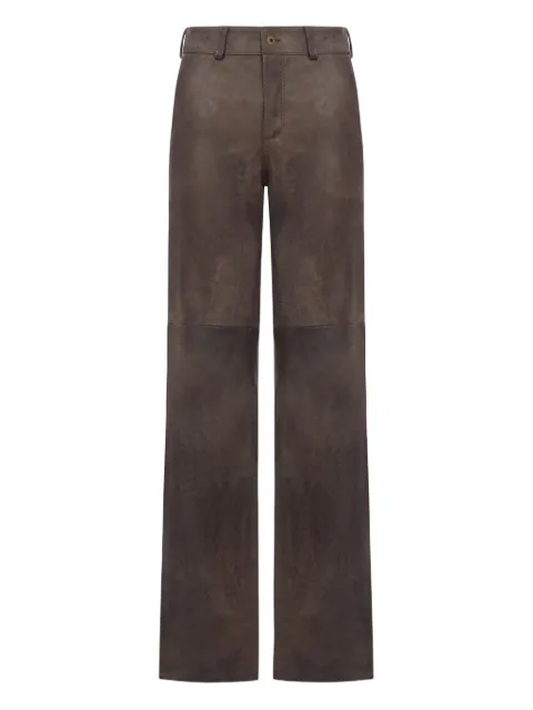 Salvatore Santoro panelled leather trousers