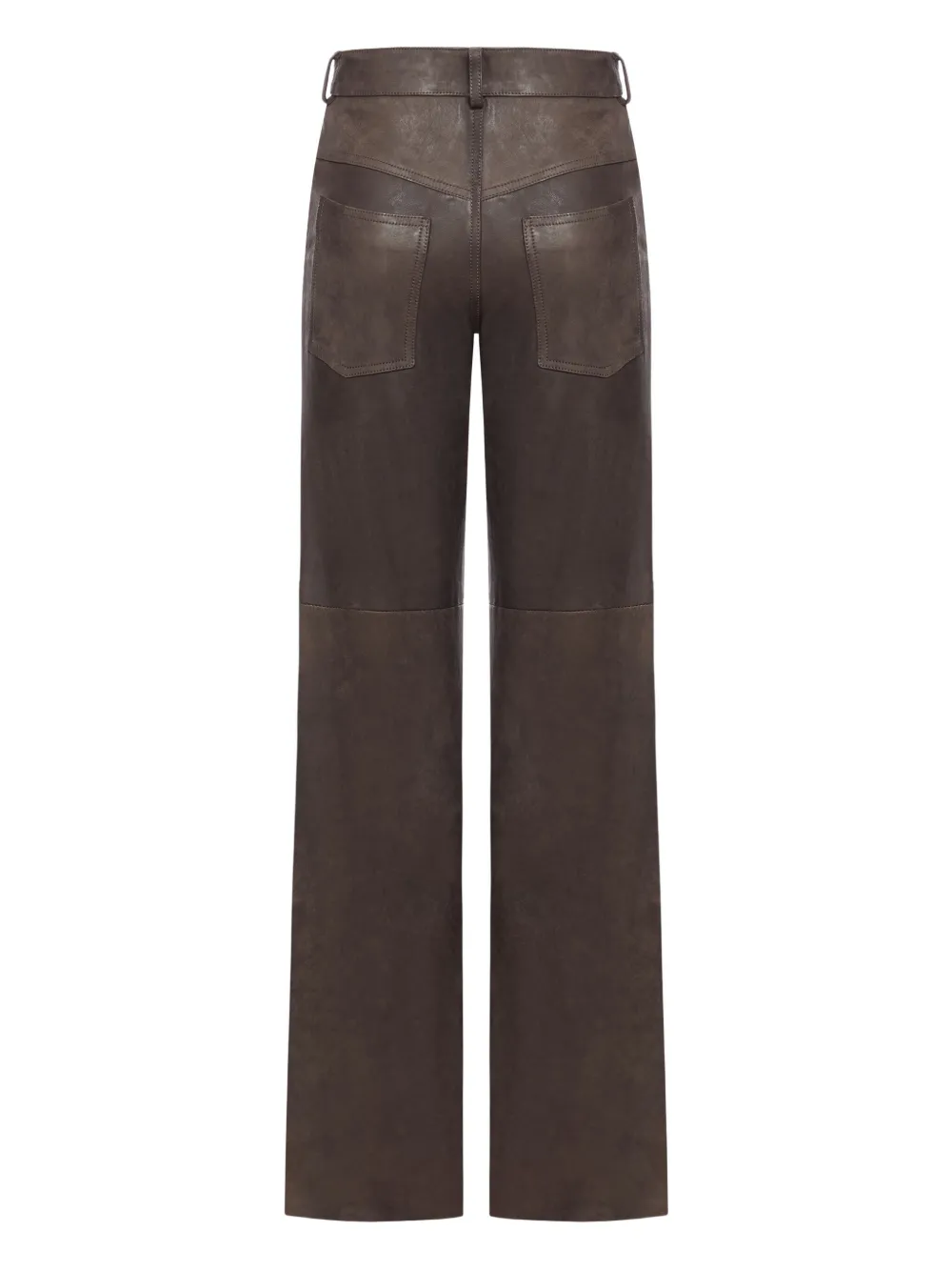 Salvatore Santoro panelled leather trousers - Bruin