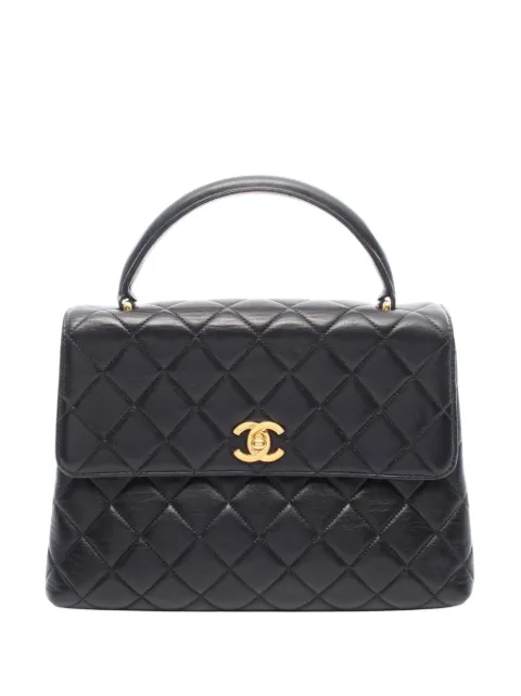 CHANEL Pre-Owned 1996-1997 Medium Lambskin Kelly Top Handle Bag handbag