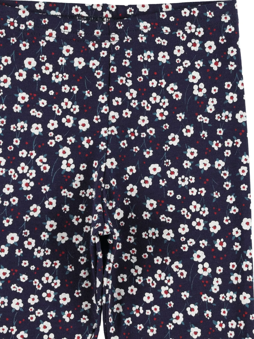 Petit Bateau Legging met bloemenprint Zwart