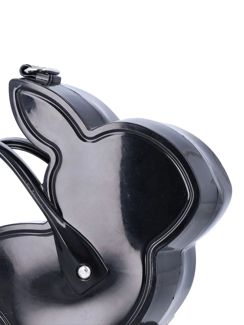Comme Des Garçons Black Melissa Bunny-shaped Handbag In Black