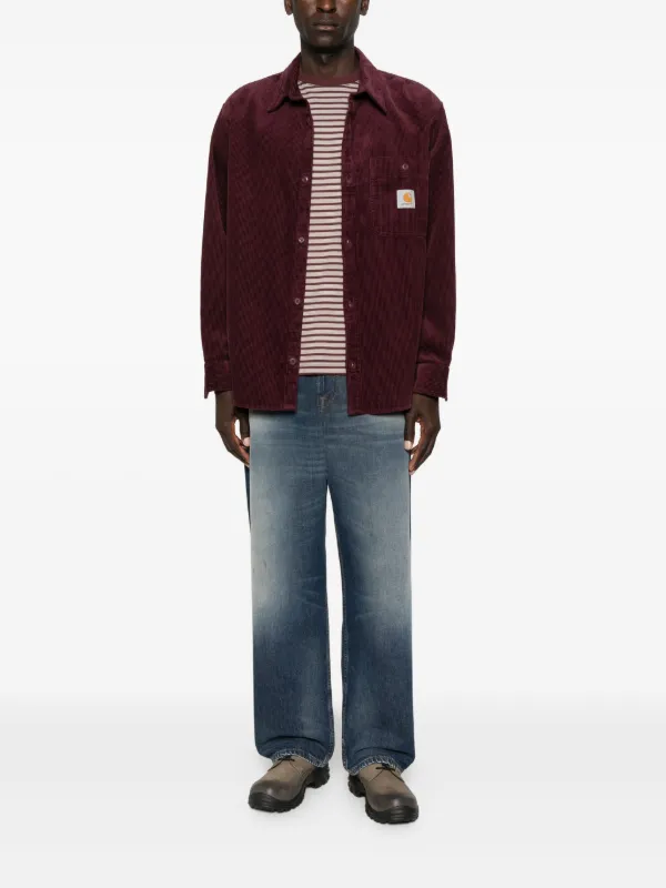 Carhartt WIP コーデュロイ シャツ | レッド | FARFETCH JP