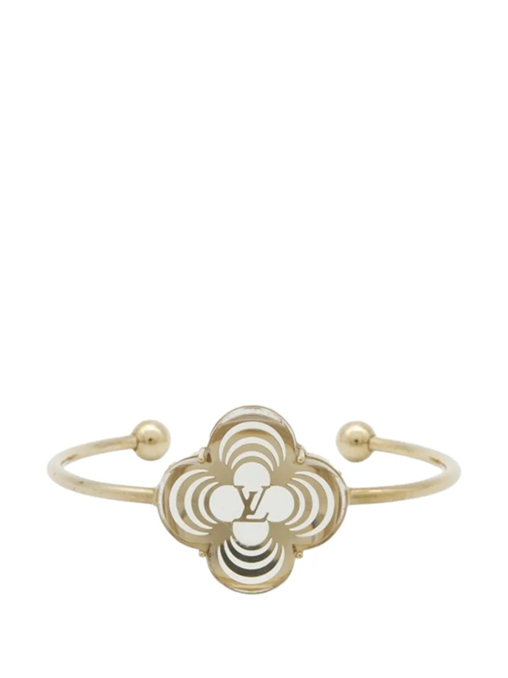 Louis Vuitton Pre-Owned 2000-2025 Gold Plated Resin A La Folie Cuff Louis Vuitton Pre-Owned 2000-2025 Gold Plated Resin A La Folie Cuff