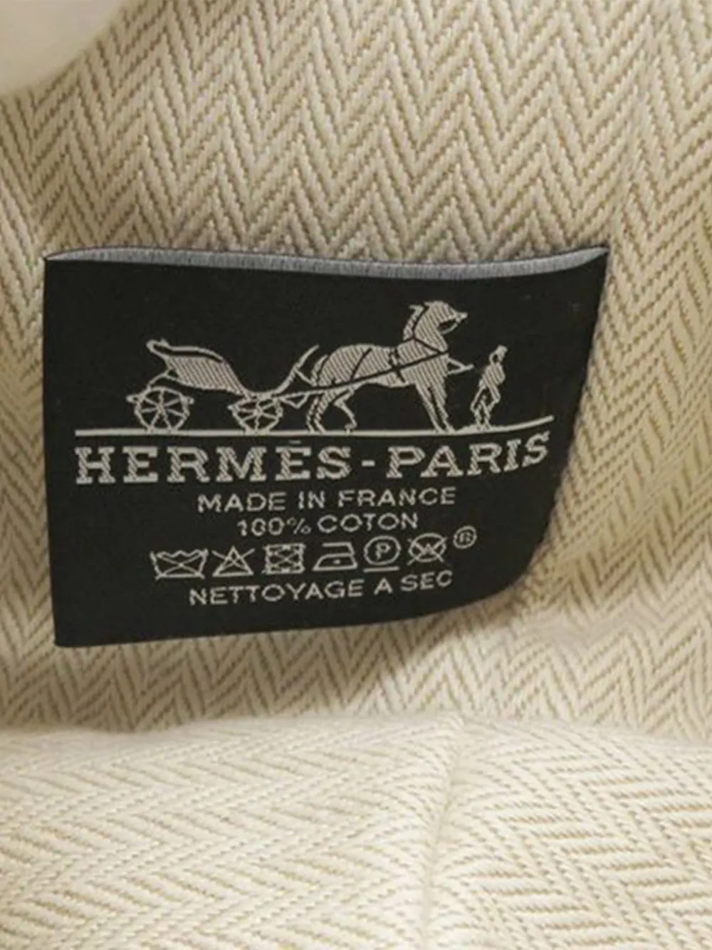 Pre-owned Hermes 2020-2025 Small Toile Bride A Brac Case Vanity Bag In Blue