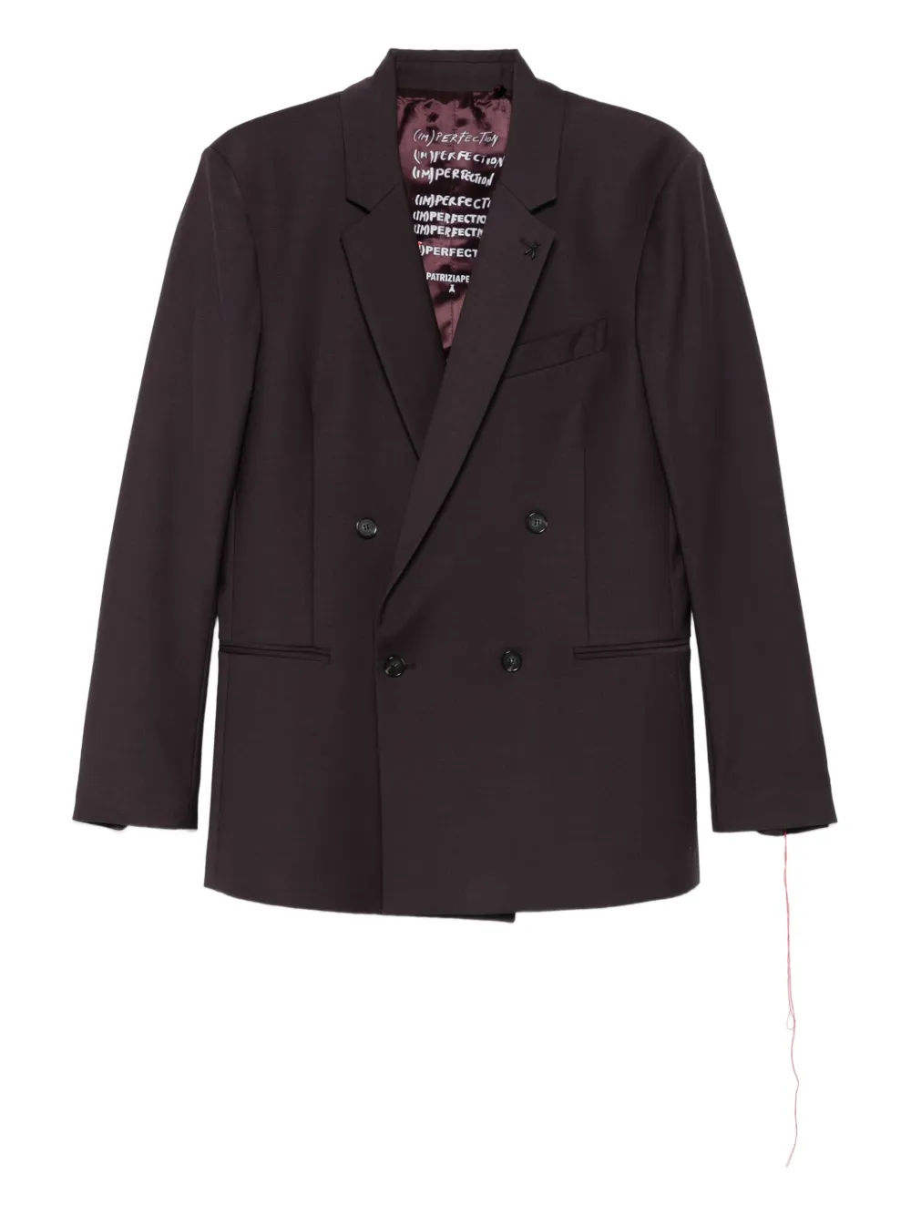 Patrizia Pepe double-breasted wool blazer | Red | Image 1