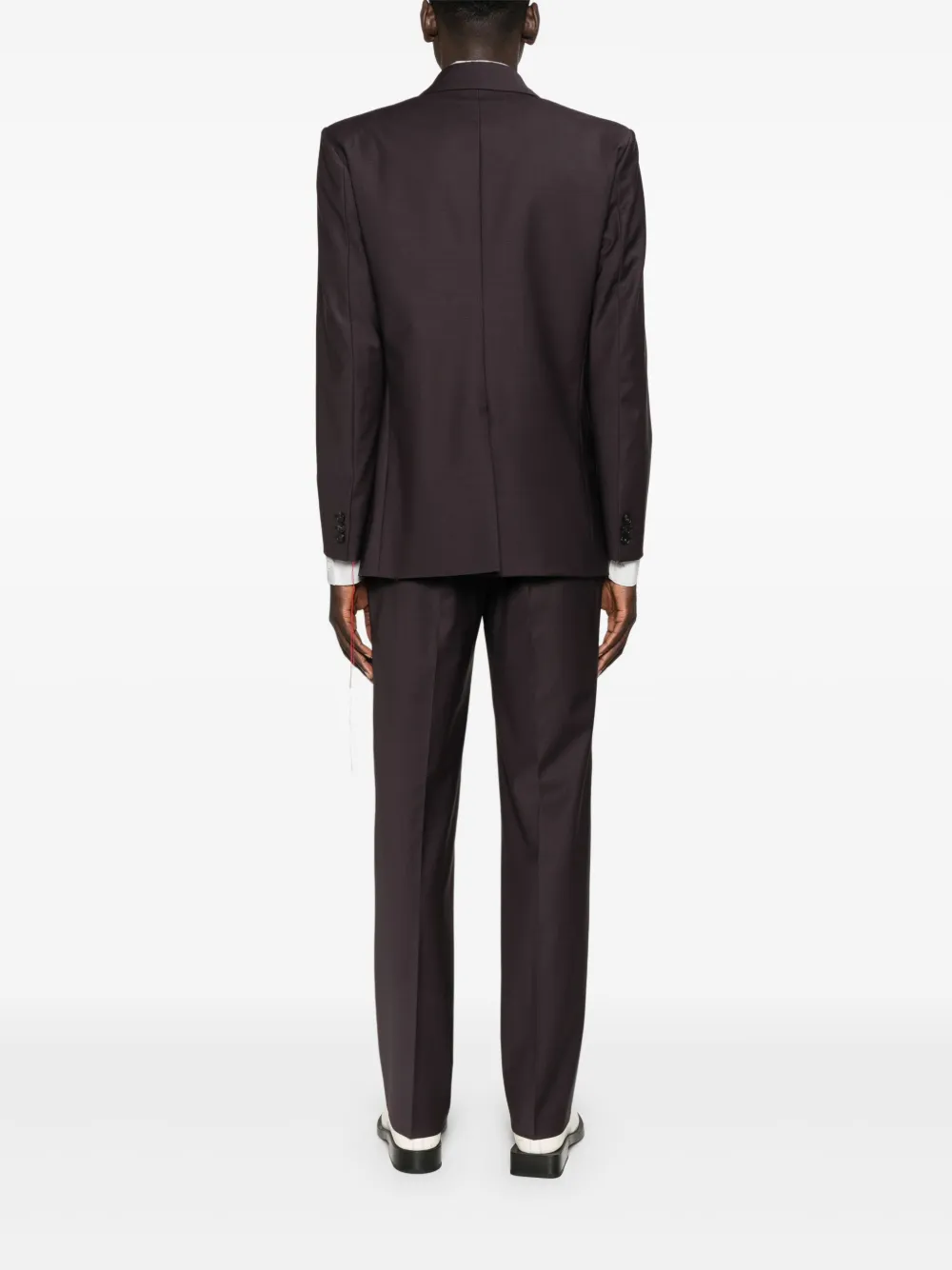 Patrizia Pepe Wollen blazer met dubbele rij knopen Rood