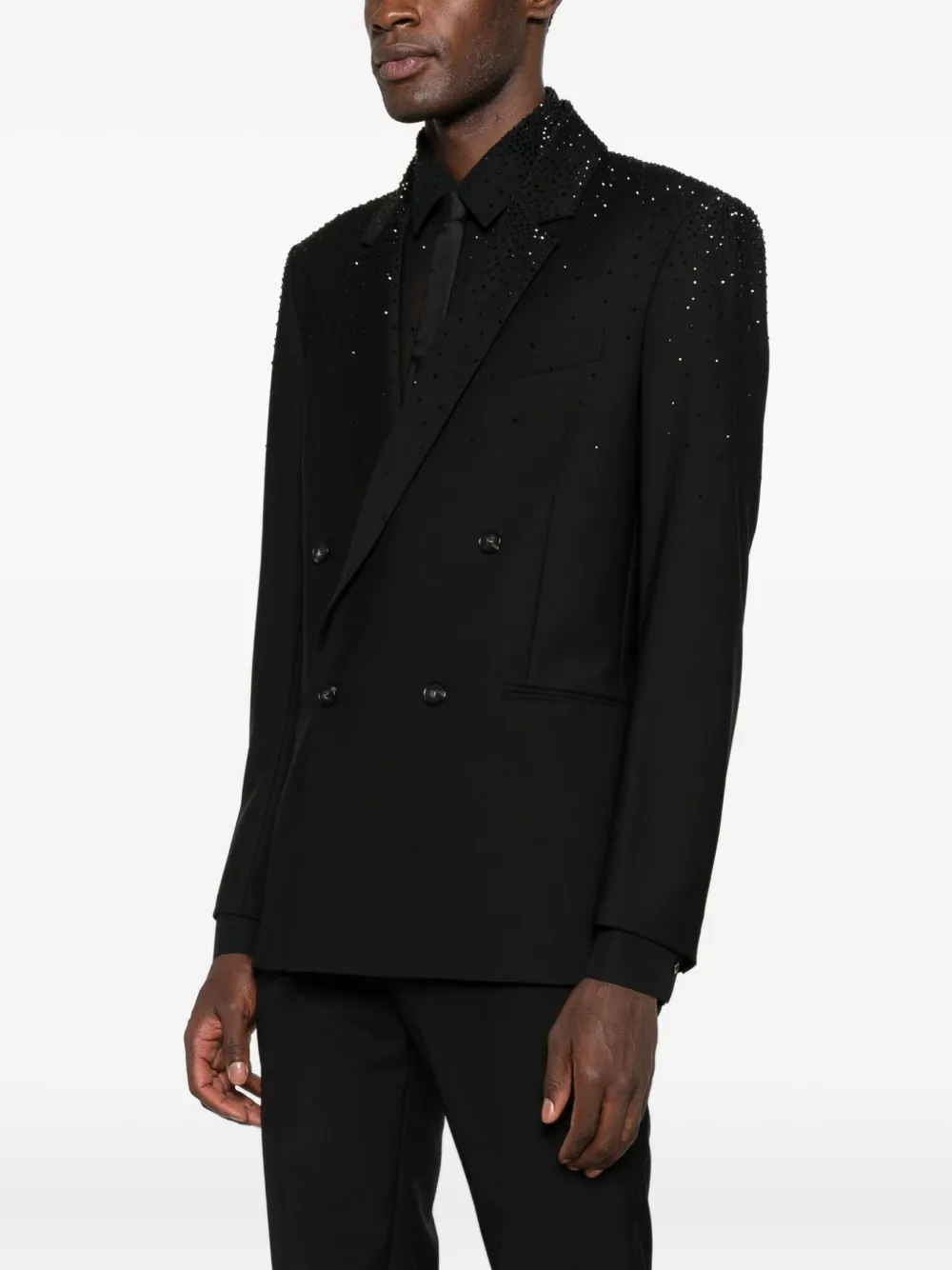 Patrizia Pepe Blazer verfraaid met stras Zwart