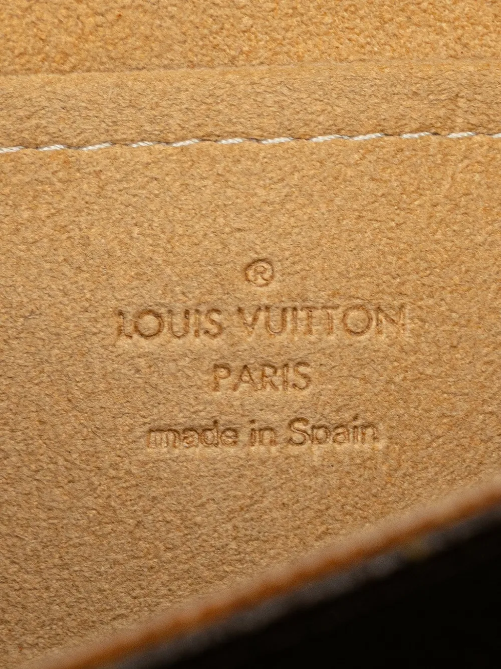 Pre-owned Louis Vuitton 1999 Monogram Pochette Twin Gm Crossbody Bag In Brown