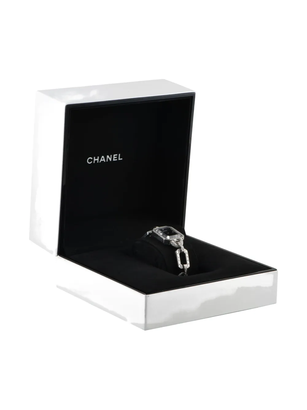 Pre-owned Chanel 18k White Gold Premire Diamond 20mm In Silver