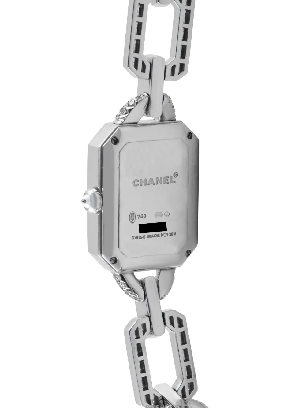 Pre-owned Chanel 18k White Gold Premire Diamond 20mm In Silver