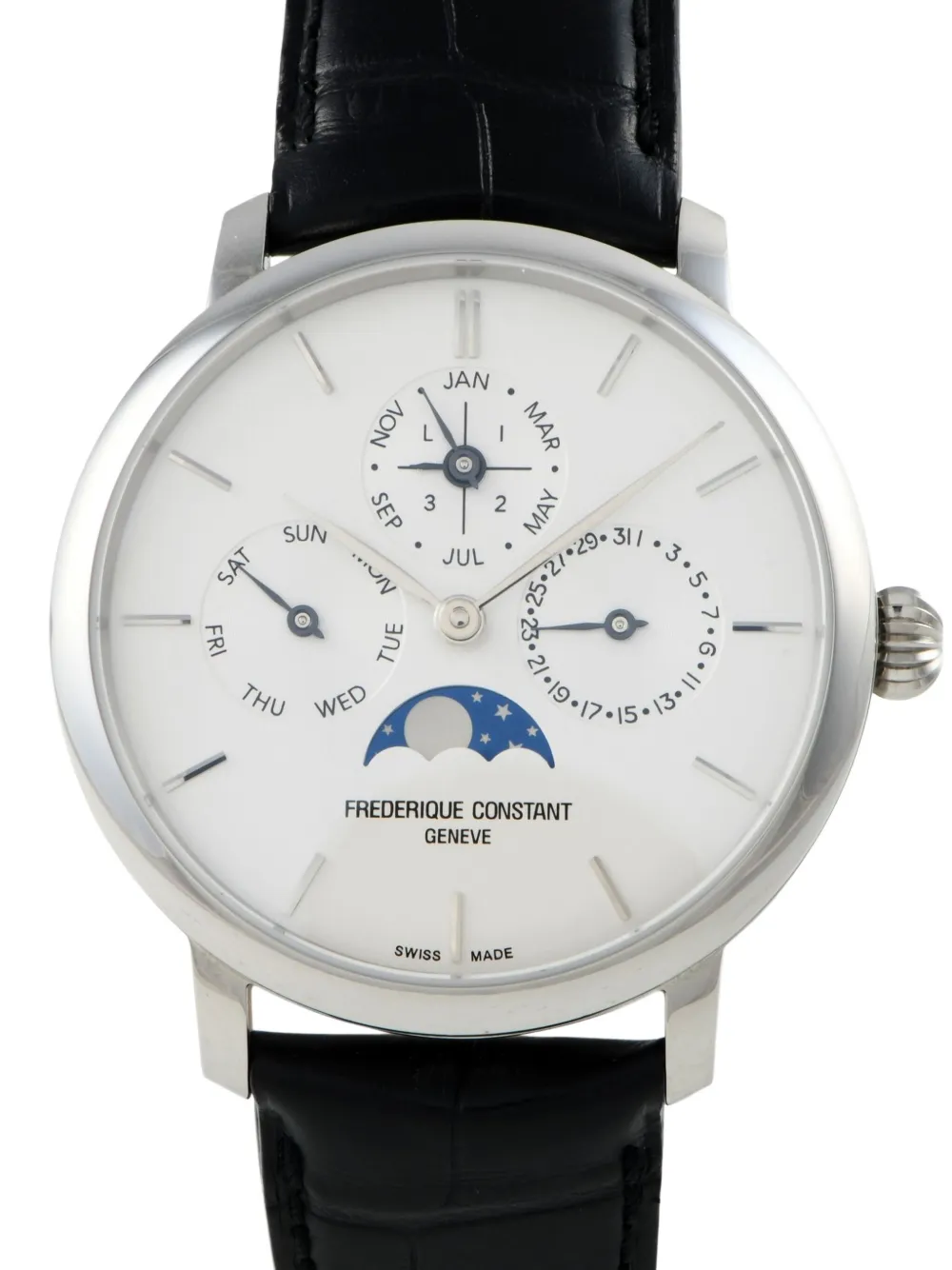 Frederique Constant Slimline Perpetual Moonphase 42mm | Black | Image 1