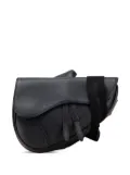 Christian Dior Pre-Owned 2019 Kim Jones Grained Calfskin Saddle Bag crossbody bag - Black