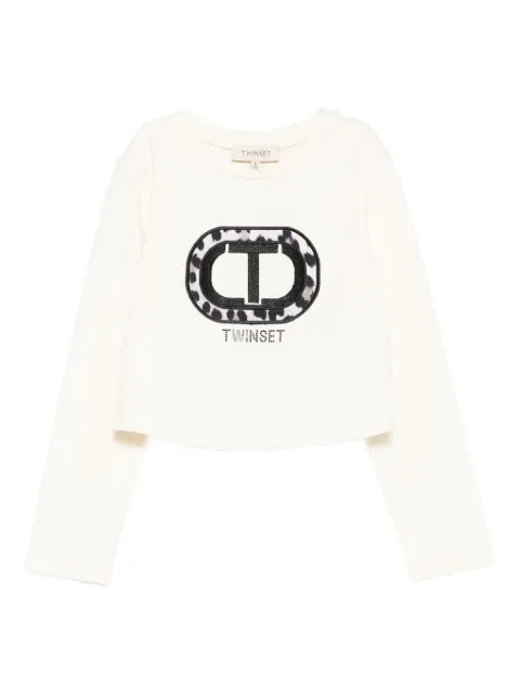 TWINSET Kids logo-embroidered T-shirt 