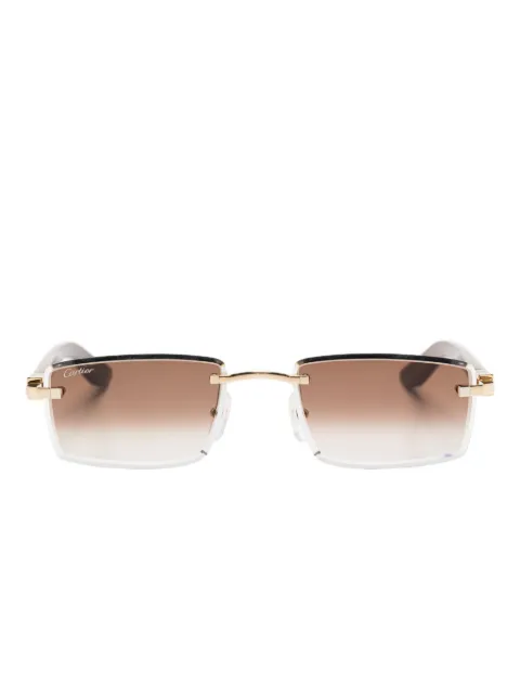 Cartier Eyewear lentes de sol con armazón rectangular