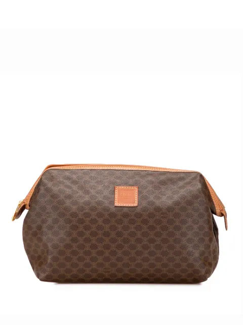 Celine Pre-Owned 2018-2025 Macadam Coated Canvas clutch bag