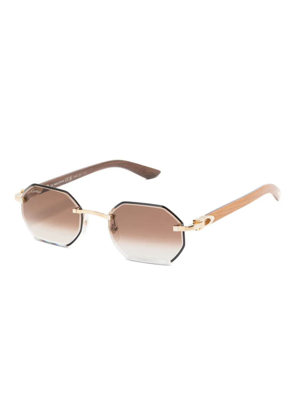 Cartier Eyewear C Décor zonnebril - Goud