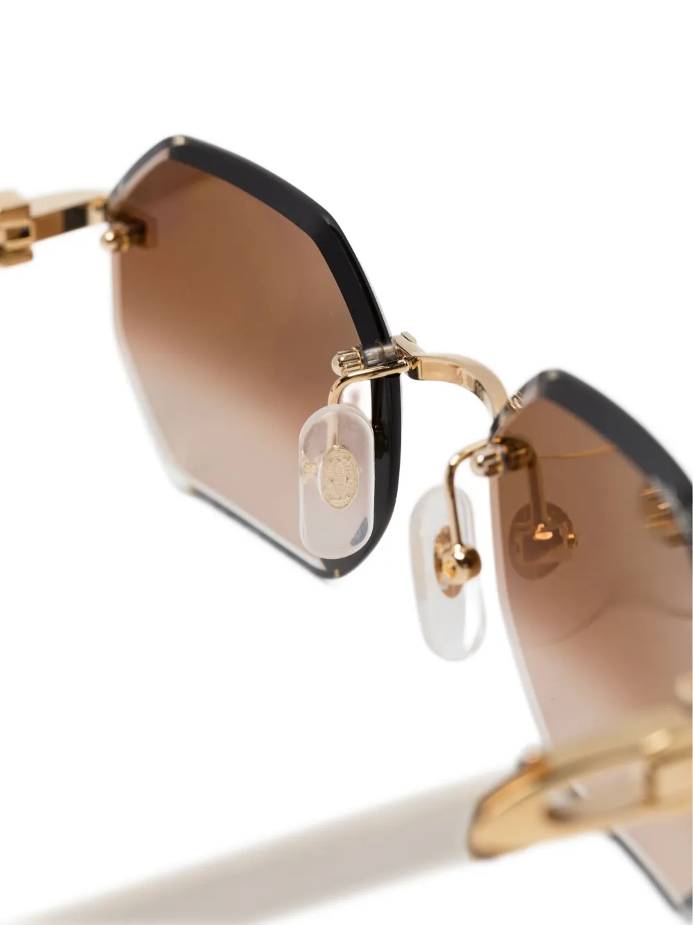 Cartier Eyewear C Décor zonnebril Goud