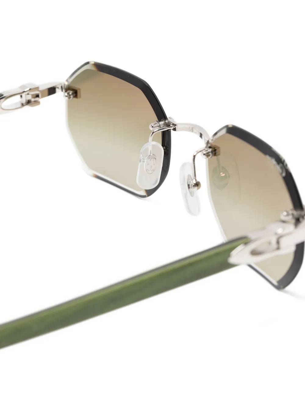 Cartier Eyewear C Décor zonnebril Zilver