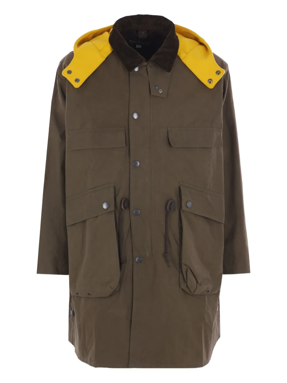 Barbour corduroy-collar cotton coat | Brown | Image 1