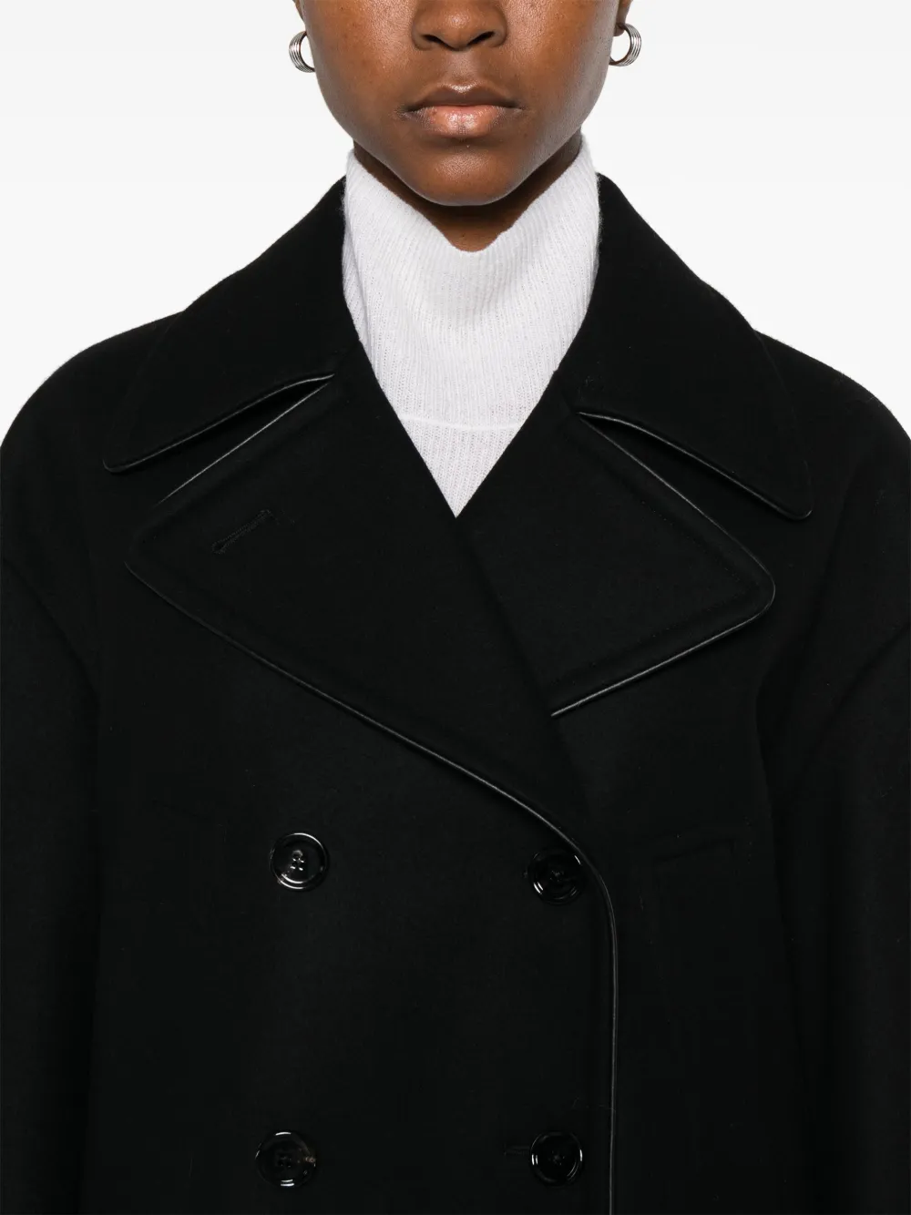 DONDUP Jack met dubbele rij knopen Zwart